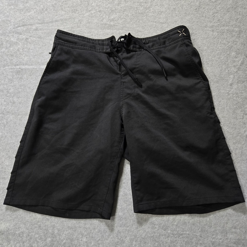 Ten Thousand Shorts Lined Black Mens Workout Small Elastic Waist Drawstring